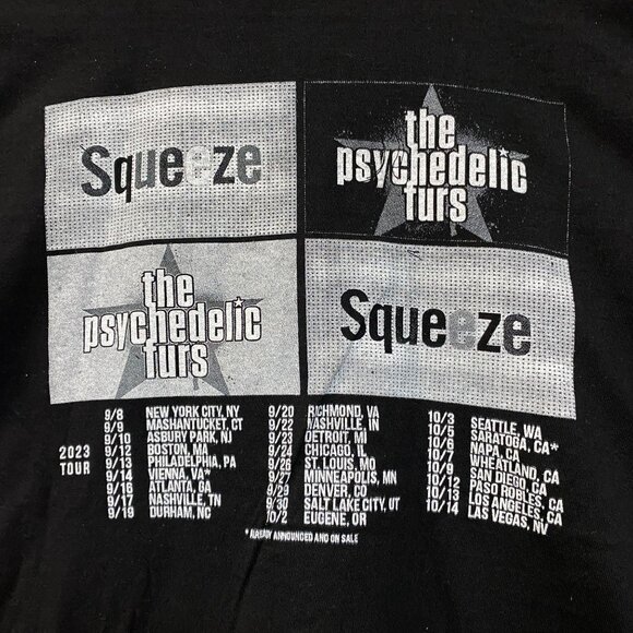 Squeeze & Psychedelic Furs Co-Headline US Tour Rock Tee M - Picture 4 of 4